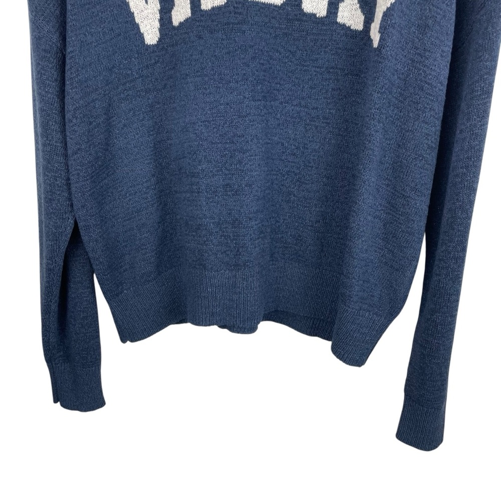 Z Supply | Navy Blue White Vacay Graphic Relaxed Sweater - Picture 3 of 8